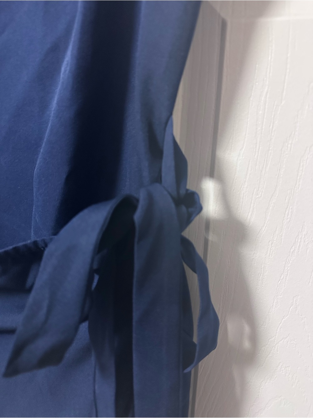 CIDER ROUND NECKLINE KNOTTED WRAP MINI DRESS - Picture 4 of 8
